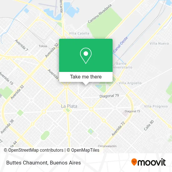 Buttes Chaumont map