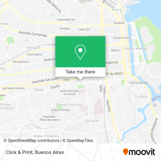 Click & Print map