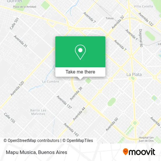Mapu Musica map