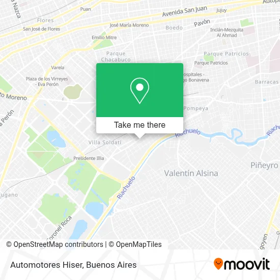 Automotores Hiser map