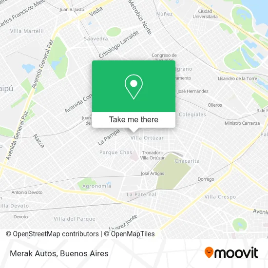 Merak Autos map