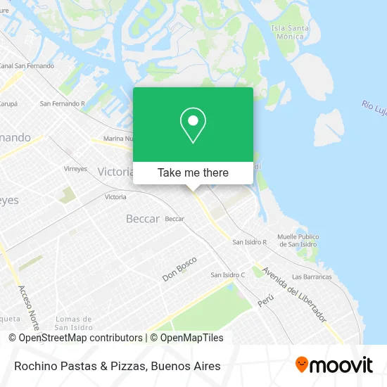 Rochino Pastas & Pizzas map
