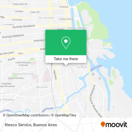 Riesco Service map