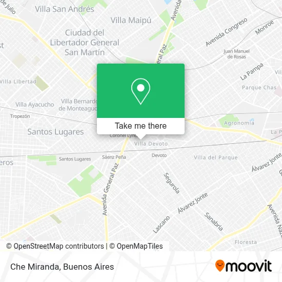 Che Miranda map