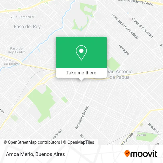 Amca Merlo map