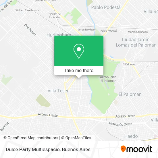 Dulce Party Multiespacio map