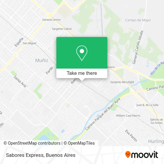 Sabores Express map