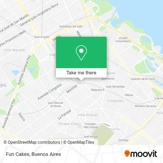 Fun Cakes map