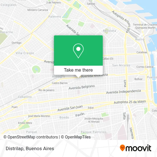 Distrilap map