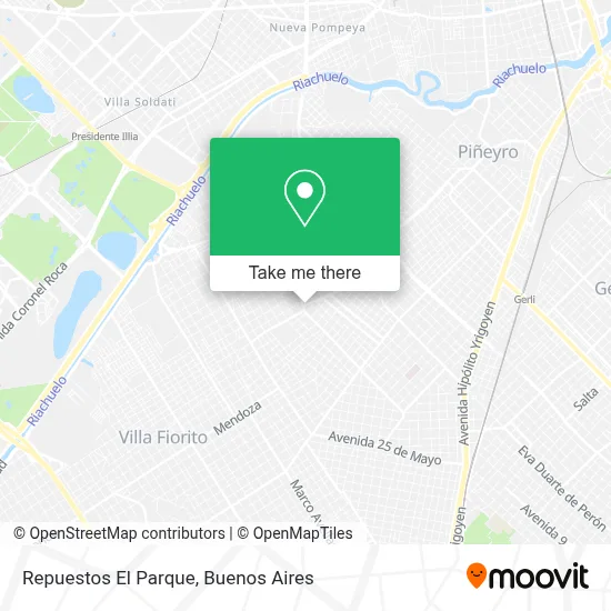 Repuestos El Parque map