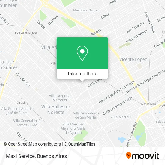 Maxi Service map