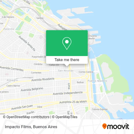 Impacto Films map