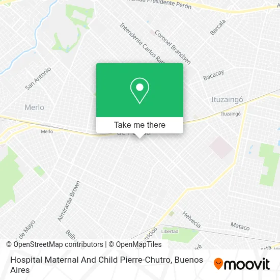 Hospital Maternal And Child Pierre-Chutro map