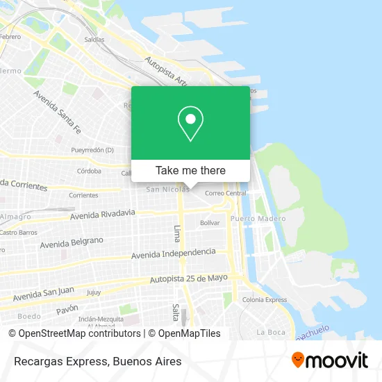 Recargas Express map