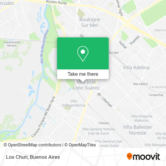 Los Churi map