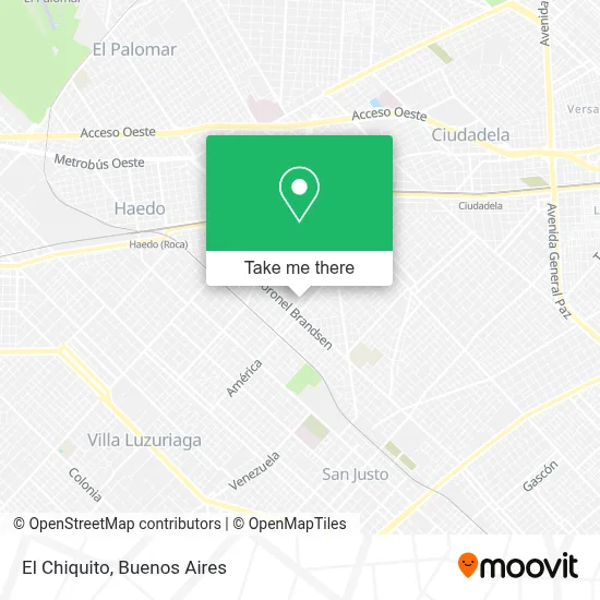 El Chiquito map