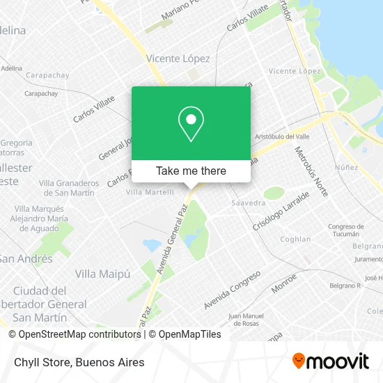Chyll Store map