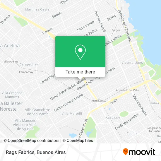 Rags Fabrics map