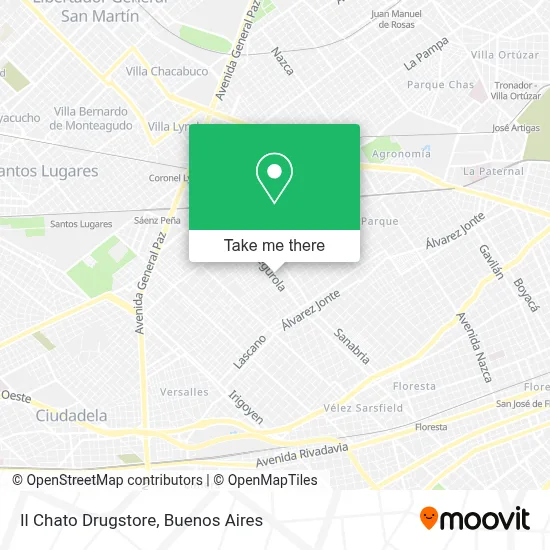 Il Chato Drugstore map