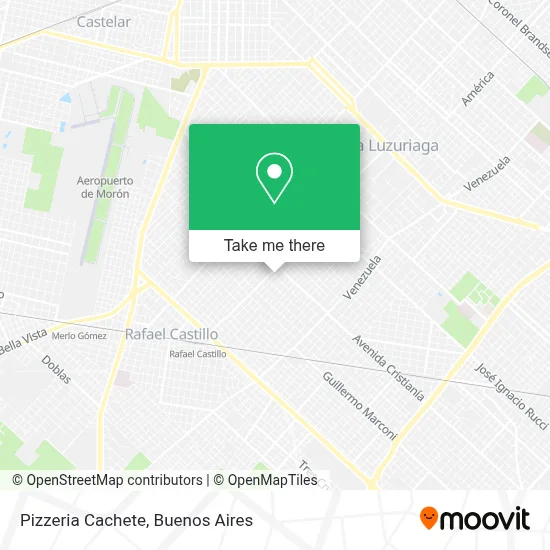 Pizzeria Cachete map