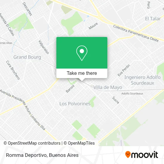 Romma Deportivo map