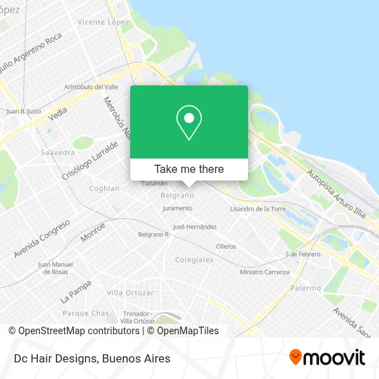 Dc Hair Designs map