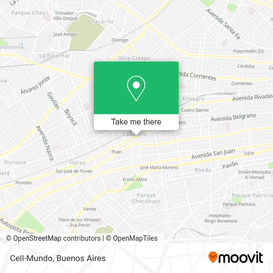 Cell-Mundo map