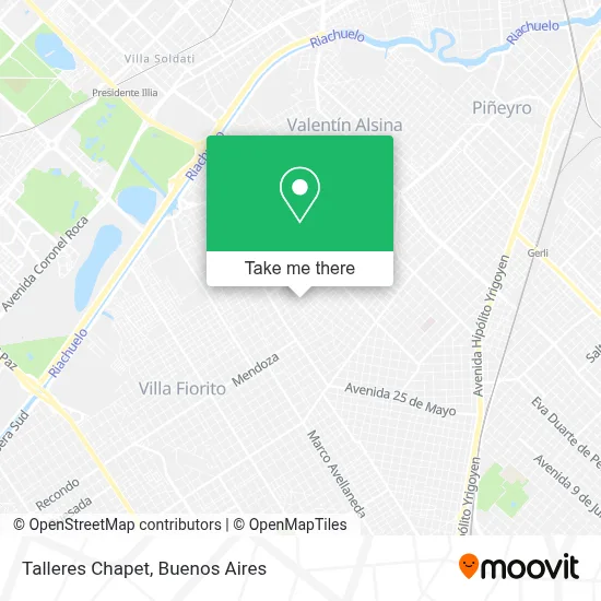 Talleres Chapet map