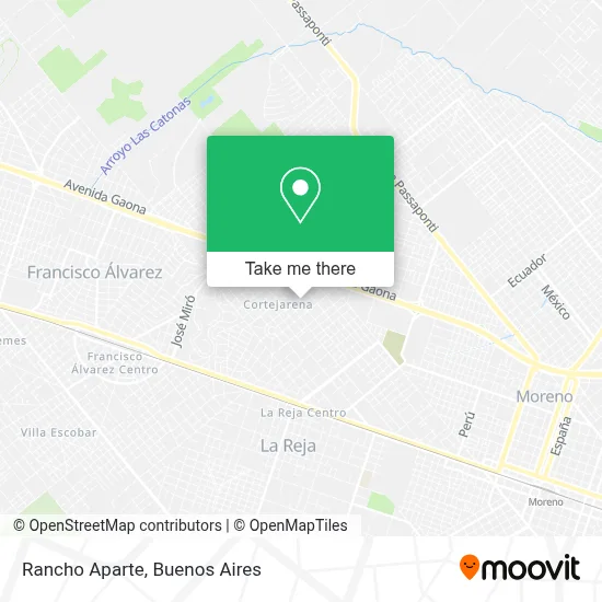 Rancho Aparte map