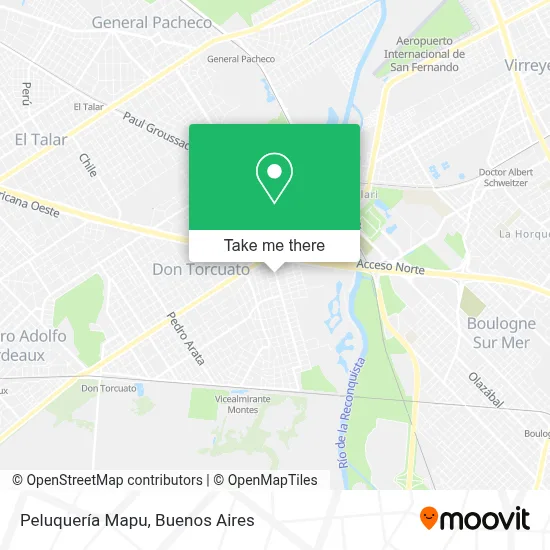 Peluquería Mapu map
