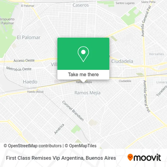 First Class Remises Vip Argentina map
