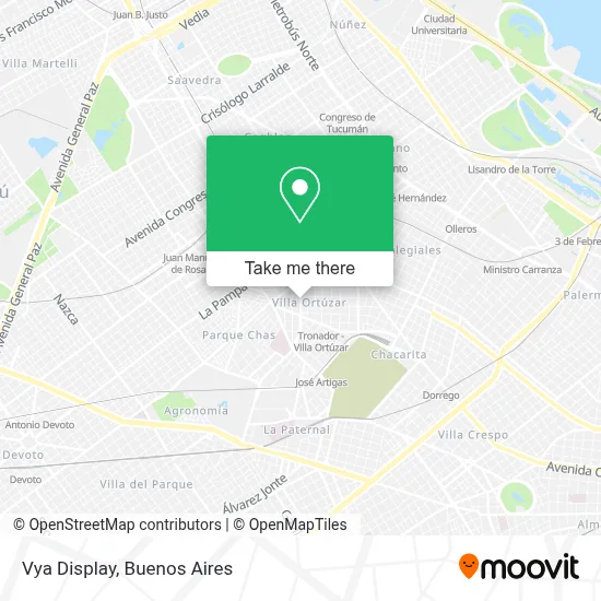 Vya Display map