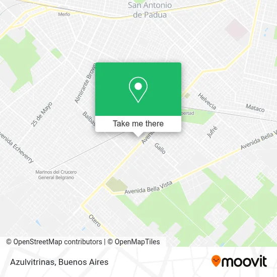 Azulvitrinas map