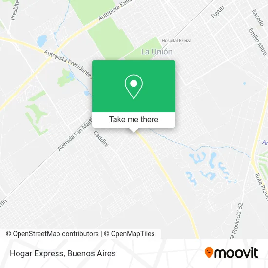 Hogar Express map