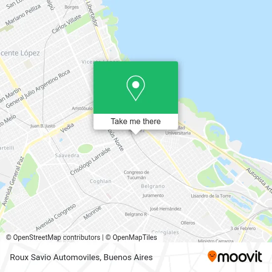 Roux Savio Automoviles map
