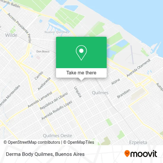 Derma Body Quilmes map