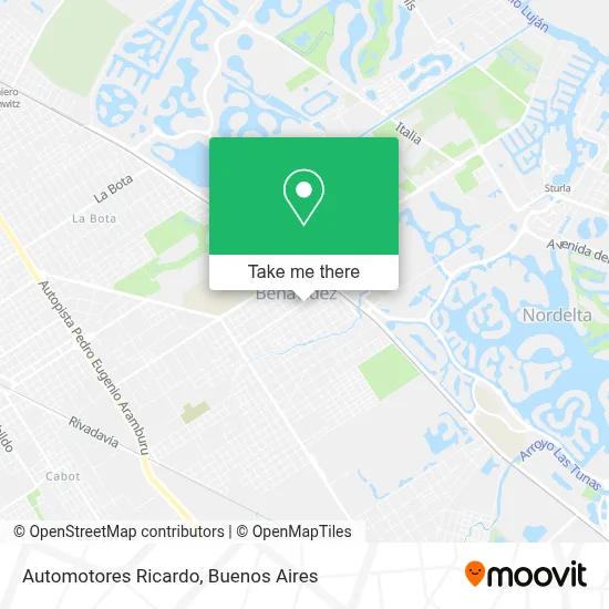 Automotores Ricardo map