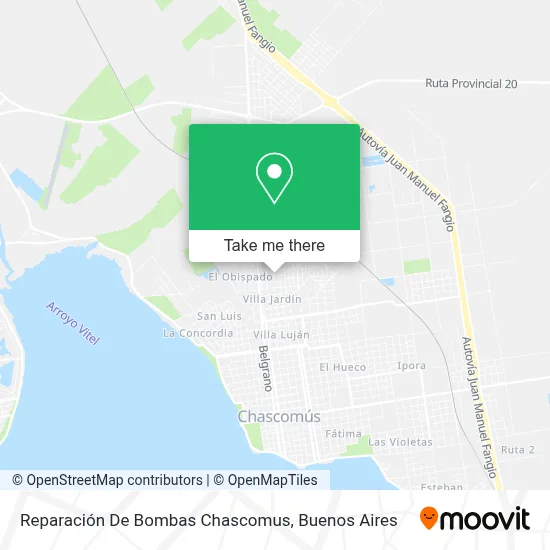 Reparación De Bombas Chascomus map