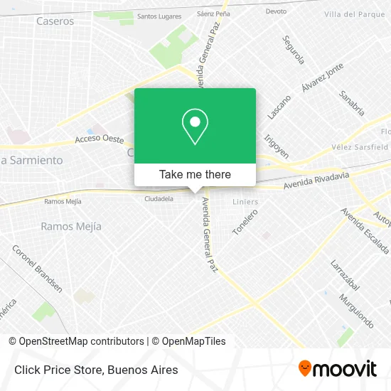 Click Price Store map