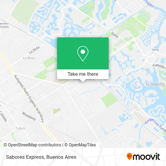 Sabores Express map