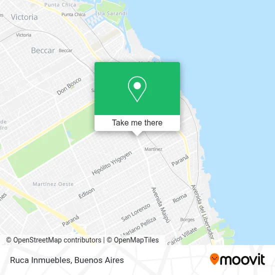 Ruca Inmuebles map