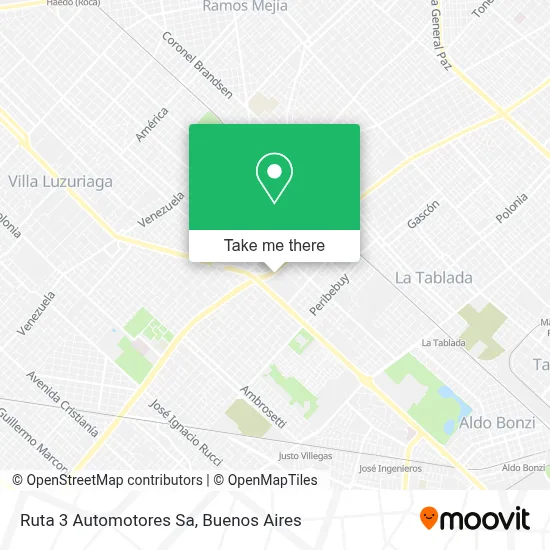 Ruta 3 Automotores Sa map