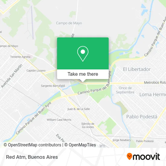 Red Atm map