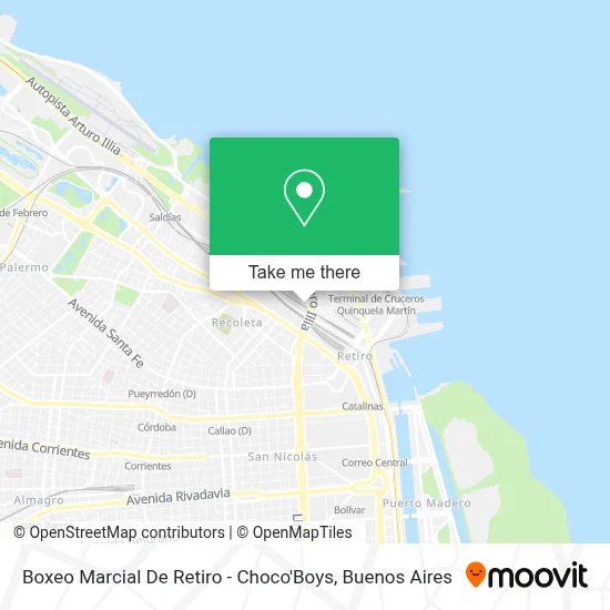 Boxeo Marcial De Retiro - Choco'Boys map