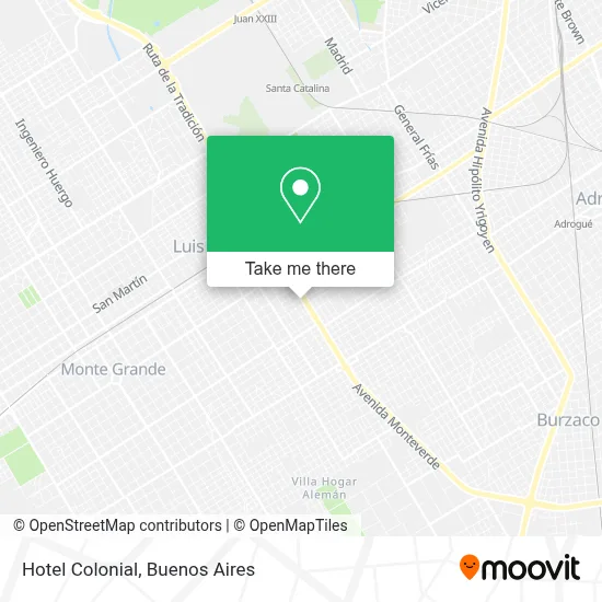 Hotel Colonial map