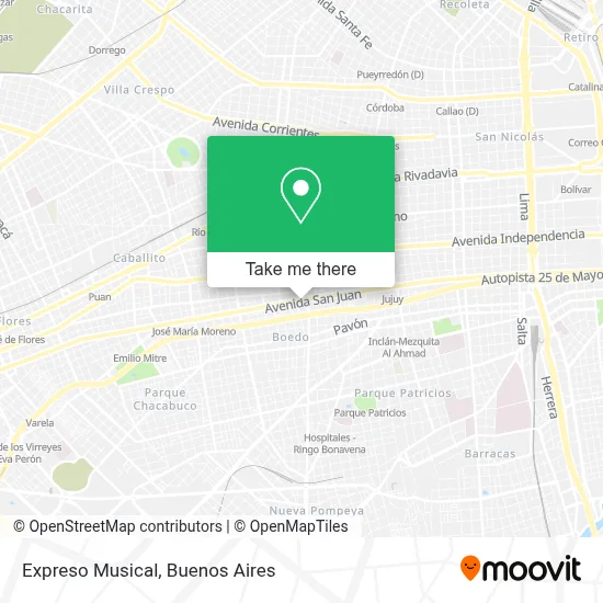 Expreso Musical map