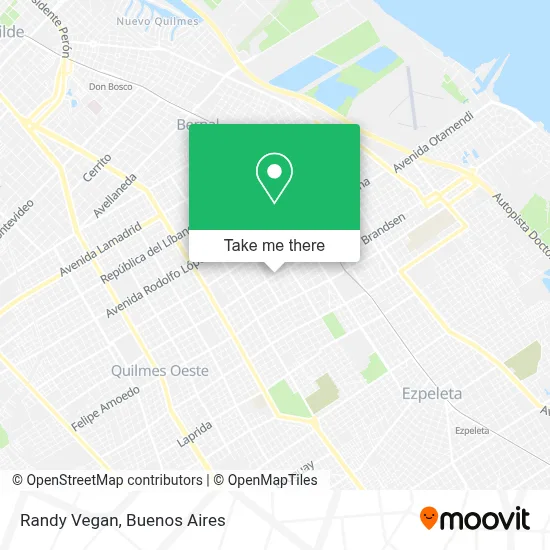 Randy Vegan map