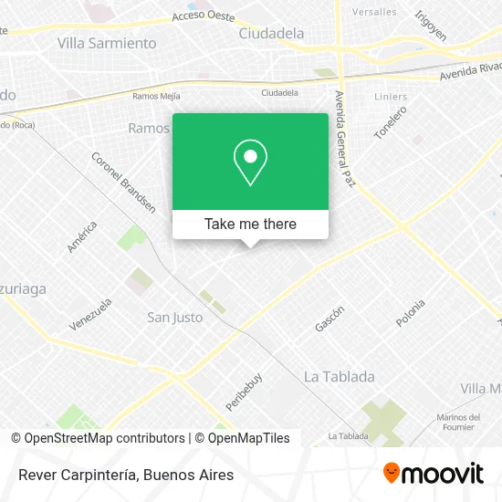 Rever Carpintería map