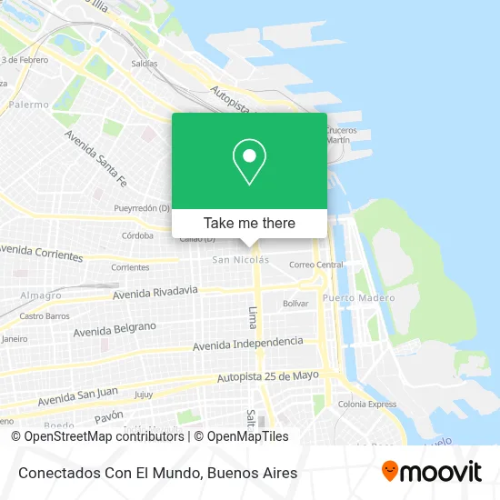 Conectados Con El Mundo map
