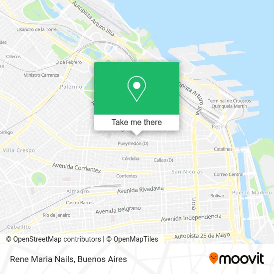 Rene Maria Nails map